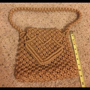 1970s straw purse